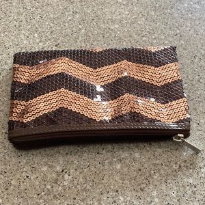 NEW Sequin Caboodles Zipper Cosmetic Pouch